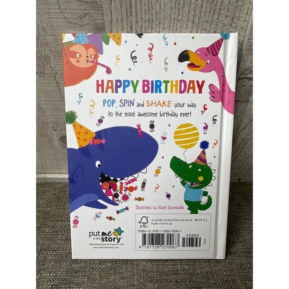 Happy Birthday Childrens Story Book Gift Fun Illustrations Put Me In The Story - Picture 2 of 6